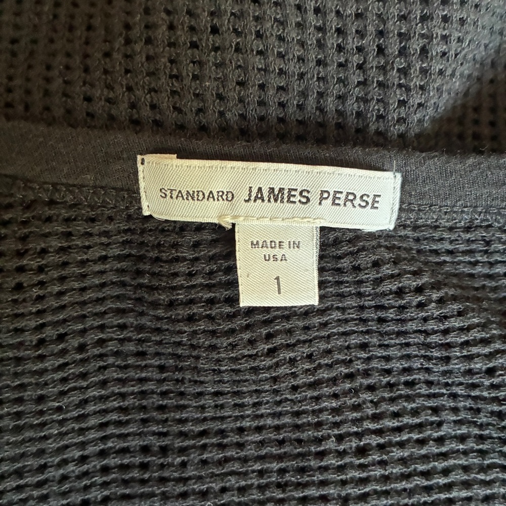 James Perse Cotton Sheer Black Knit Dress Small - Picture 8 of 11